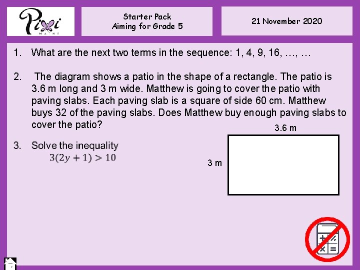Starter Pack Aiming for Grade 5 21 November 2020 1. What are the next Starter Pack Aiming for Grade 5 21 November 2020 1. What are the next