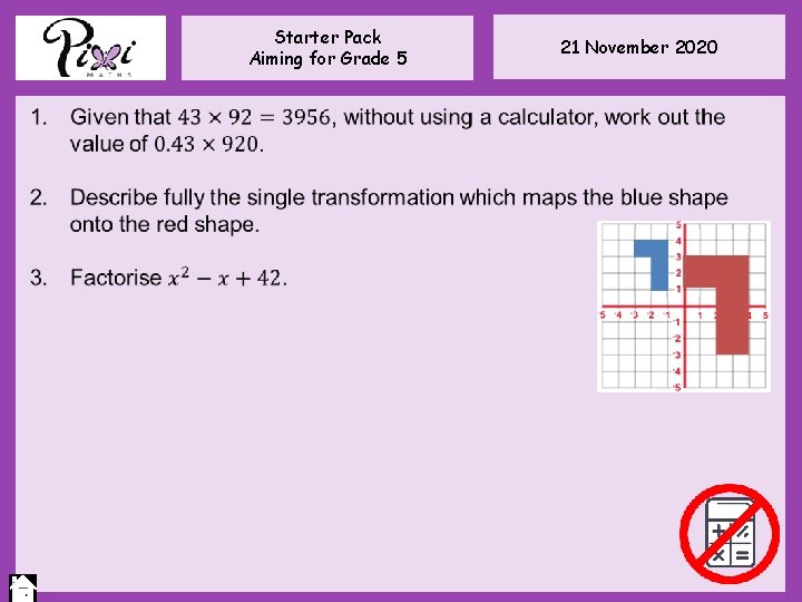 Starter Pack Aiming for Grade 5 21 November 2020 Starter Pack Aiming for Grade 5 21 November 2020