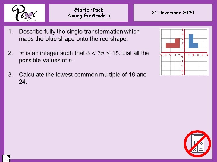 Starter Pack Aiming for Grade 5 21 November 2020 Starter Pack Aiming for Grade 5 21 November 2020