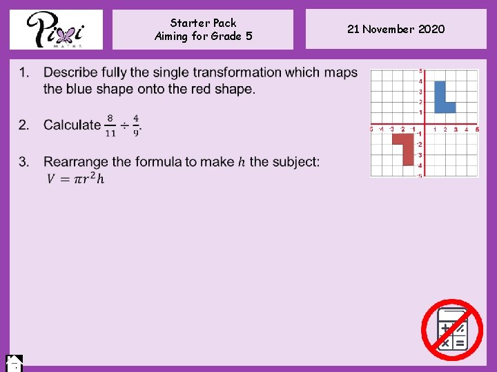 Starter Pack Aiming for Grade 5 21 November 2020 Starter Pack Aiming for Grade 5 21 November 2020