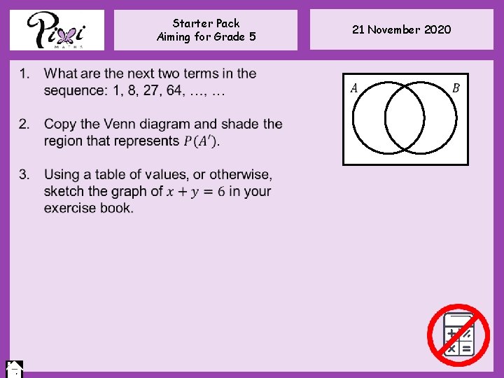 Starter Pack Aiming for Grade 5 21 November 2020 Starter Pack Aiming for Grade 5 21 November 2020