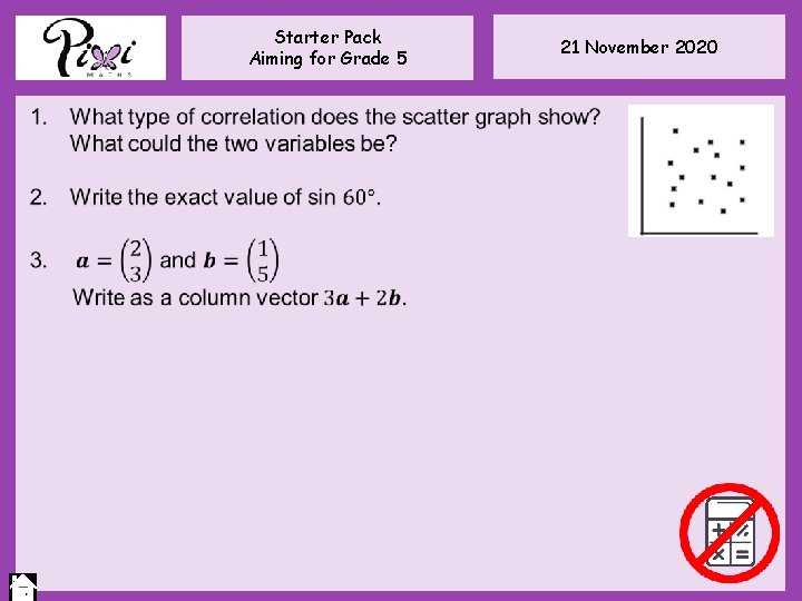 Starter Pack Aiming for Grade 5 21 November 2020 Starter Pack Aiming for Grade 5 21 November 2020