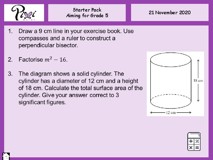 Starter Pack Aiming for Grade 5 21 November 2020 Starter Pack Aiming for Grade 5 21 November 2020
