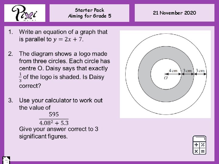 Starter Pack Aiming for Grade 5 21 November 2020 Starter Pack Aiming for Grade 5 21 November 2020