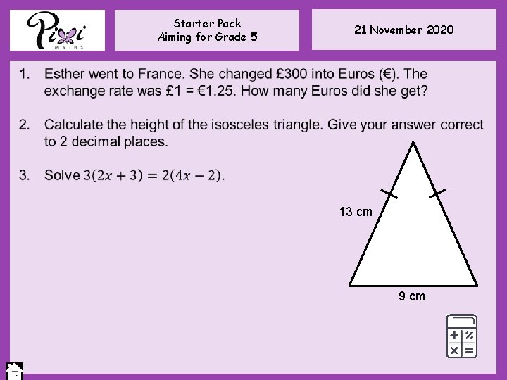 Starter Pack Aiming for Grade 5 21 November 2020 13 cm 9 cm Starter Pack Aiming for Grade 5 21 November 2020 13 cm 9 cm