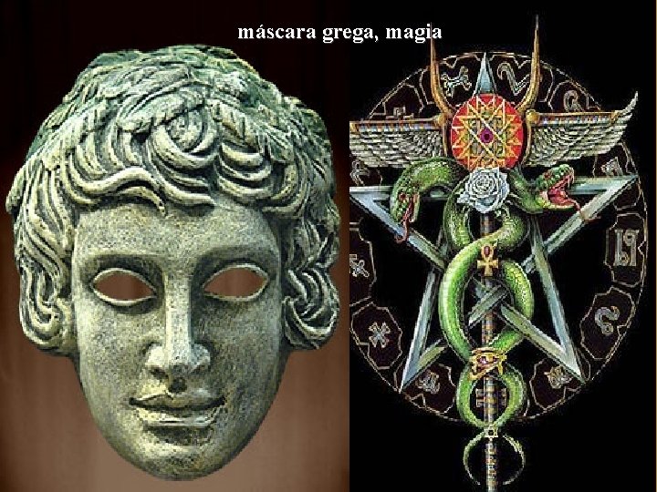 máscara grega, magia 