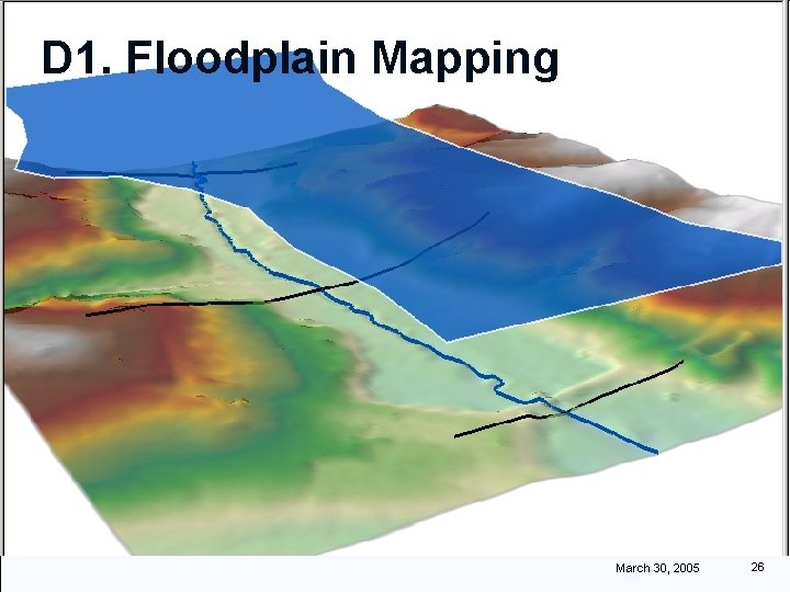 D 1. Floodplain Mapping March 30, 2005 26 