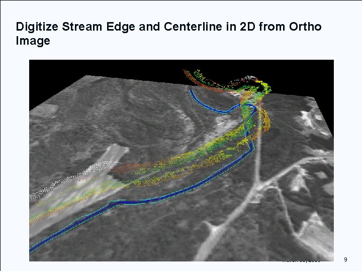 Digitize Stream Edge and Centerline in 2 D from Ortho Image March 30, 2005