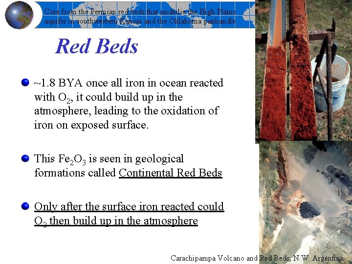 Core from the Permian red beds that underlie the High Plains aquifer in southwestern