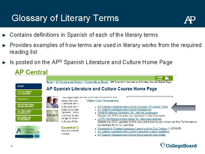 Glossary of Literary Terms ► Contains definitions in Spanish of each of the literary