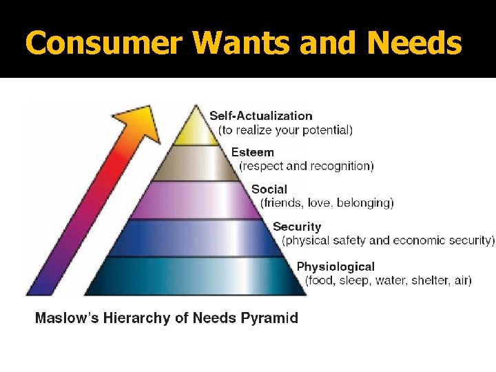 Consumer Wants and Needs 