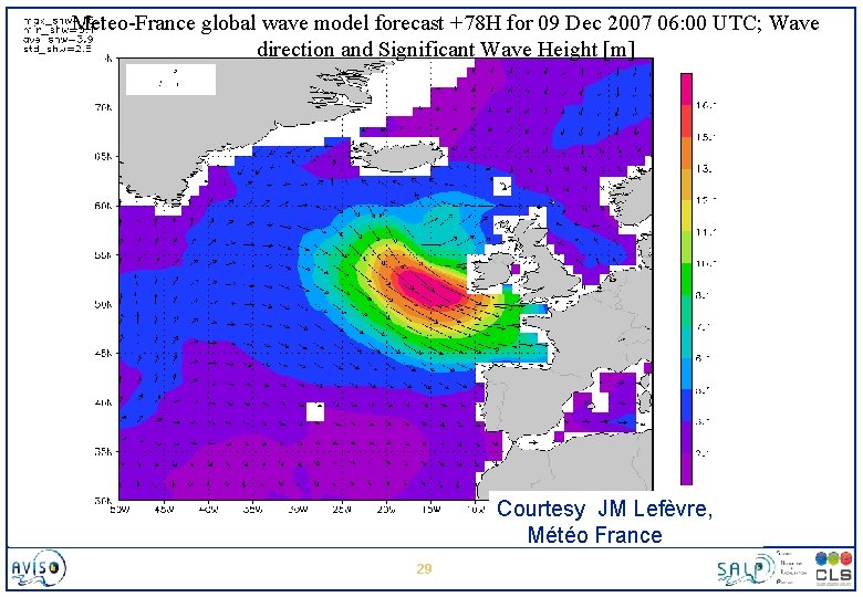 Meteo-France global wave model forecast +78 H for 09 Dec 2007 06: 00 UTC;