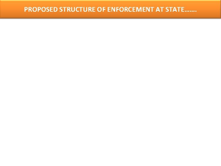 PROPOSED STRUCTURE OF ENFORCEMENT AT STATE……. 