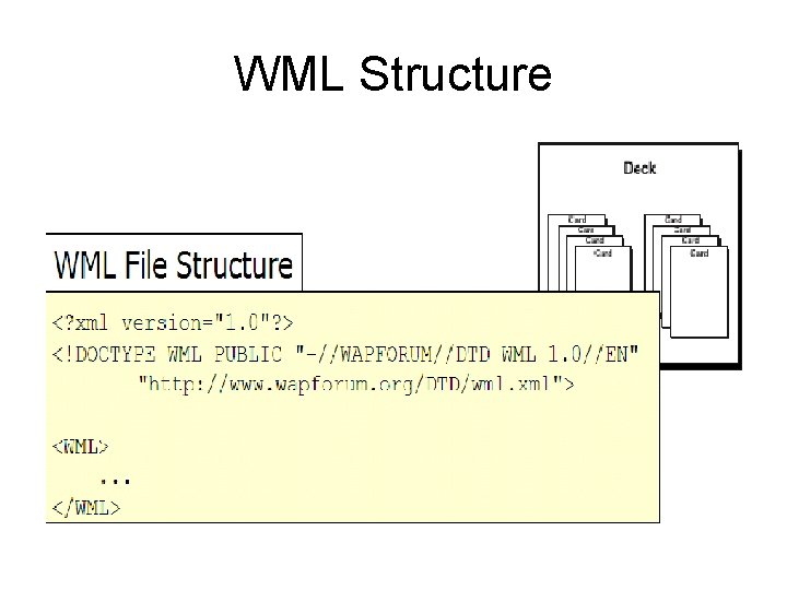 WML Structure 