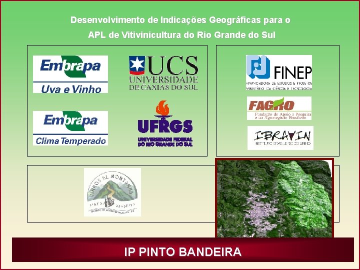 Desenvolvimento de Indicações Geográficas para o APL de Vitivinicultura do Rio Grande do Sul