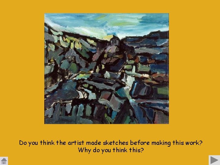 Do you think the artist made sketches before making this work? Why do you