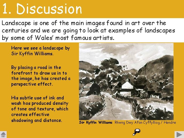 1. Discussion Landscape is one of the main images found in art over the