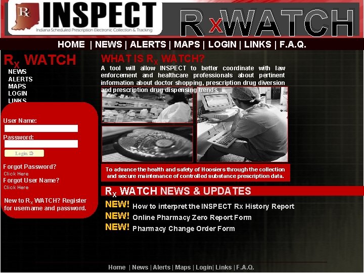 R x. WATCH HOME | NEWS | ALERTS | MAPS | LOGIN | LINKS R x. WATCH HOME | NEWS | ALERTS | MAPS | LOGIN | LINKS