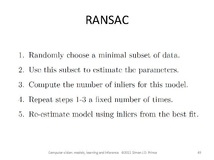 Computer vision models learning and inference Chapter 15