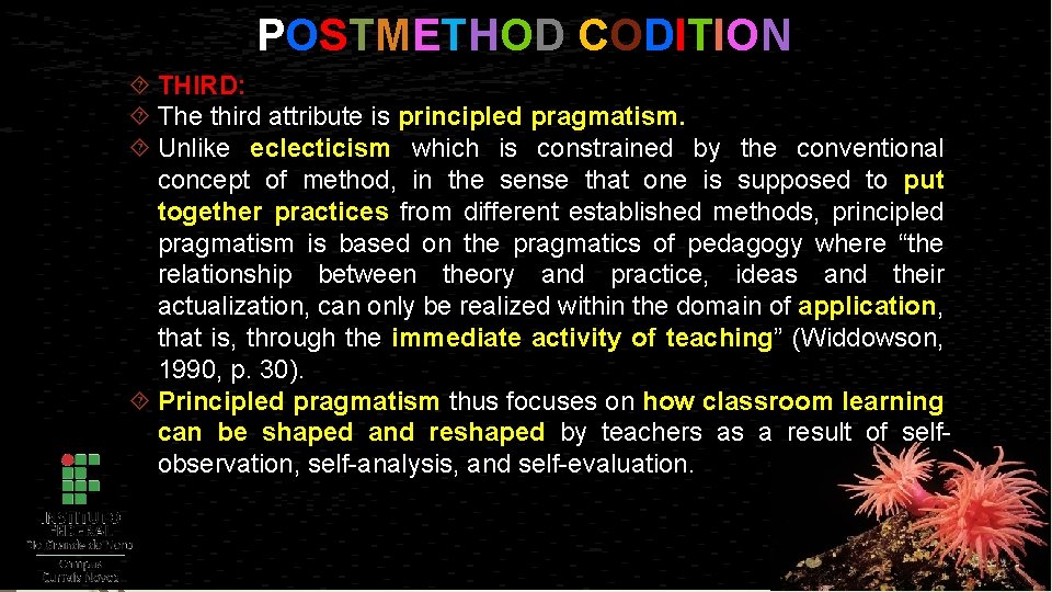 P O S T ME T H O D C O D I T