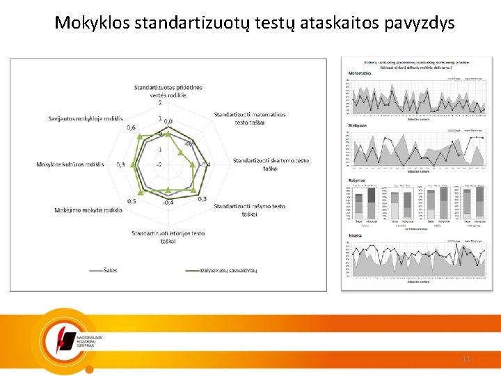 Mokyklos standartizuotų testų ataskaitos pavyzdys 11 