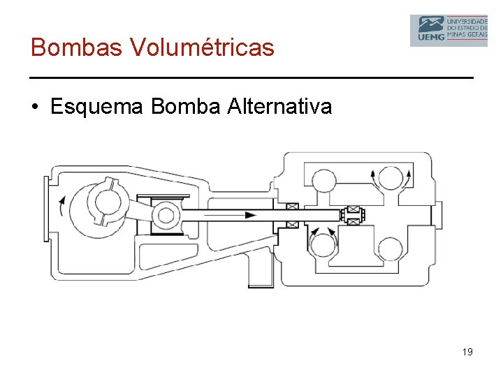 Bombas Volumétricas • Esquema Bomba Alternativa 19 