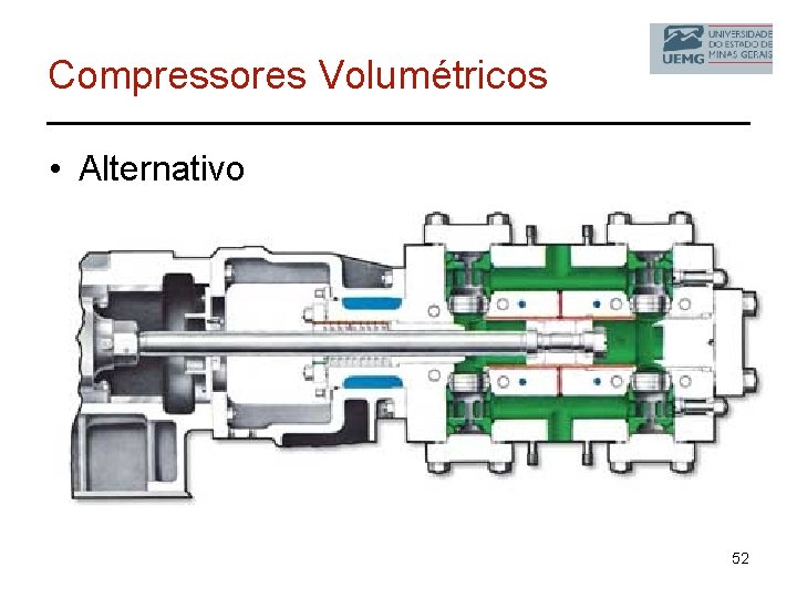 Compressores Volumétricos • Alternativo 52 