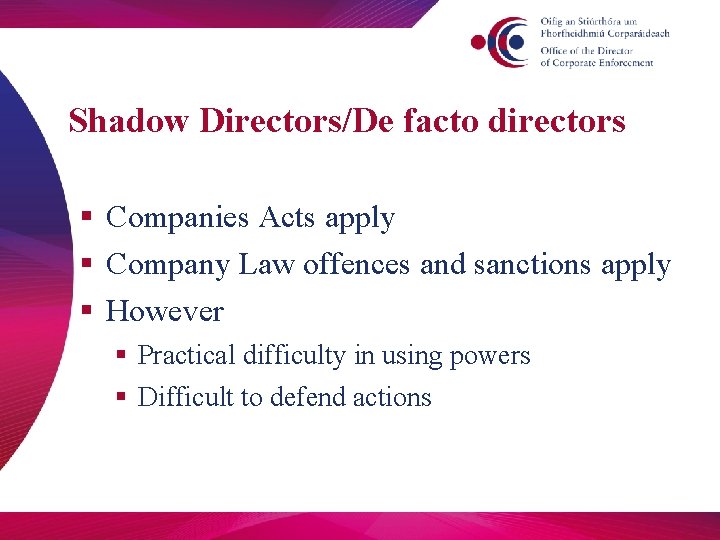 Roles And Responsibilities Of Company Directors Presentation To