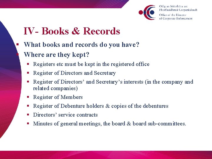 Roles And Responsibilities Of Company Directors Presentation To