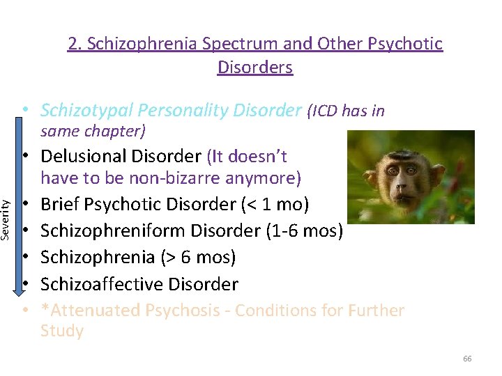  Severity 2. Schizophrenia Spectrum and Other Psychotic Disorders • Schizotypal Personality Disorder (ICD