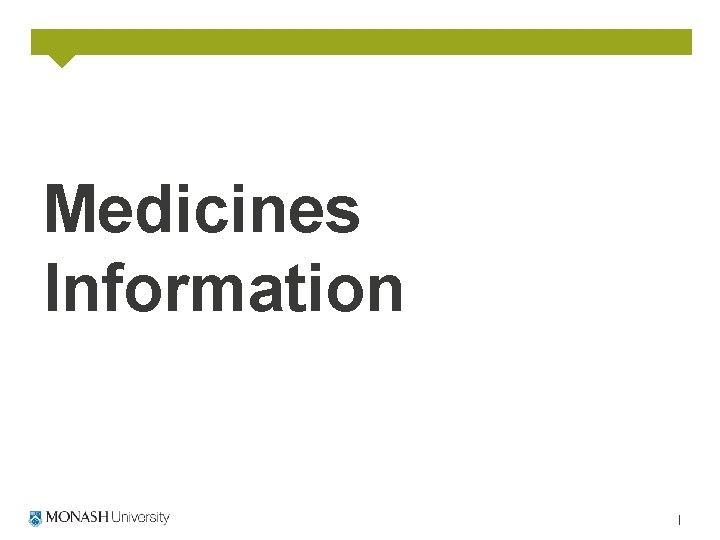 Medicines Information 