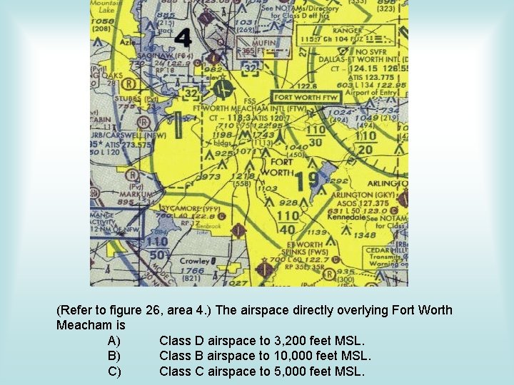 (Refer to figure 26, area 4. ) The airspace directly overlying Fort Worth Meacham (Refer to figure 26, area 4. ) The airspace directly overlying Fort Worth Meacham