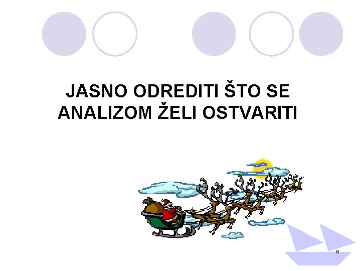 JASNO ODREDITI ŠTO SE ANALIZOM ŽELI OSTVARITI 6 