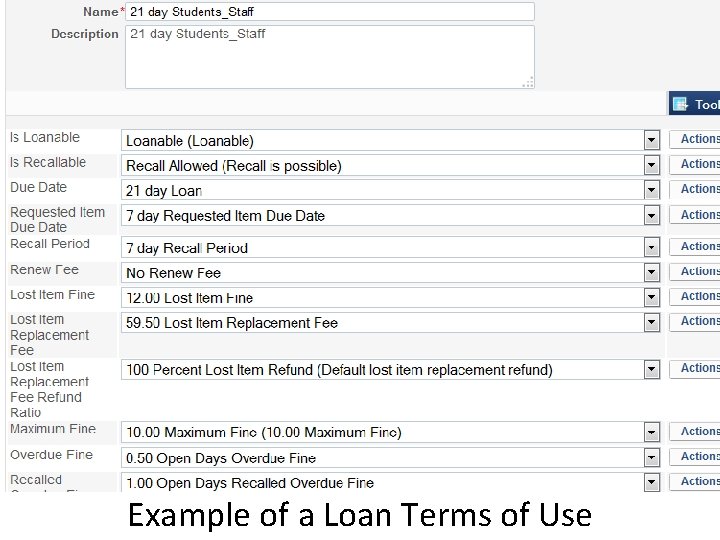 Example of a Loan Terms of Use 
