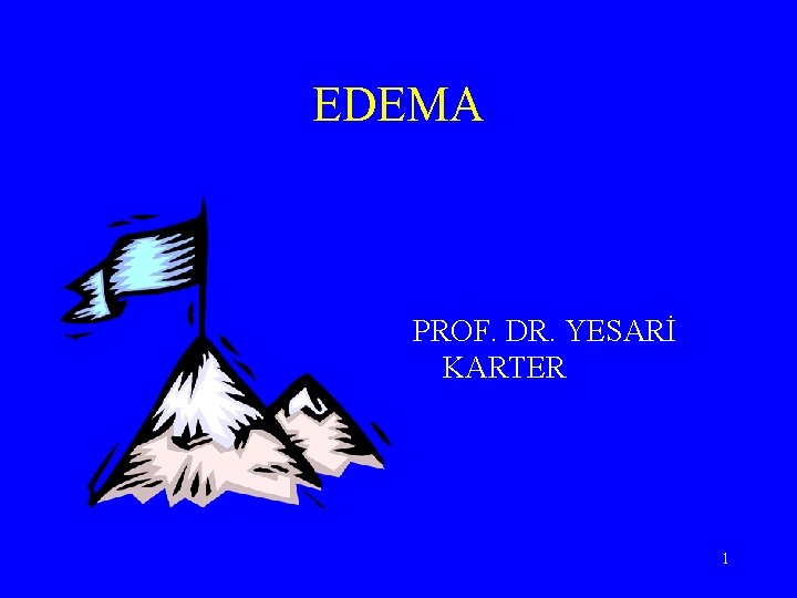 EDEMA PROF. DR. YESARİ KARTER 1 