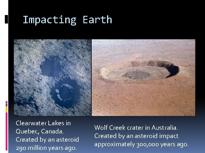 Impacting Earth Clearwater Lakes in Quebec, Canada. Created by an asteroid 290 million years