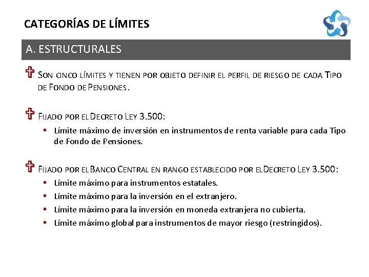 CATEGORÍAS DE LÍMITES A. ESTRUCTURALES V SON CINCO LÍMITES Y TIENEN POR OBJETO DEFINIR