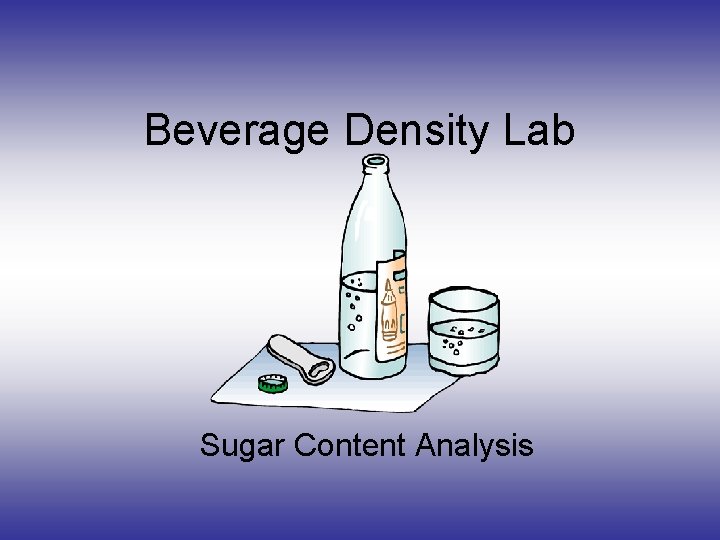 Beverage Density Lab Sugar Content Analysis 