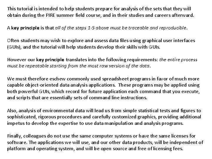 This tutorial is intended to help students prepare for analysis of the sets that