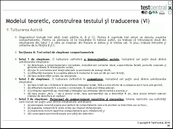 test visuel - Traducere Română - Lizarder