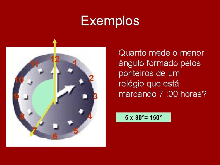 Exemplos 11 12 1 2 10 9 3 4 8 7 6 5 Quanto Exemplos 11 12 1 2 10 9 3 4 8 7 6 5 Quanto