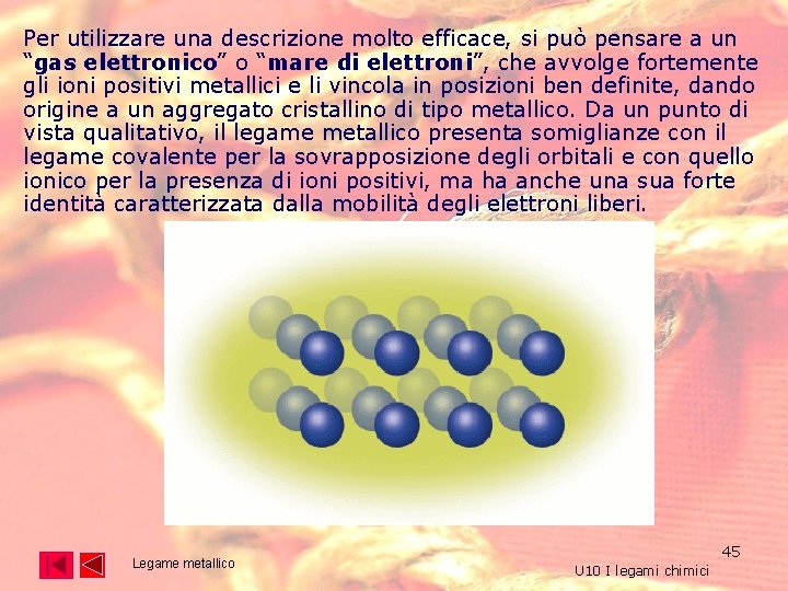 Per utilizzare una descrizione molto efficace, si può pensare a un “gas elettronico” o Per utilizzare una descrizione molto efficace, si può pensare a un “gas elettronico” o