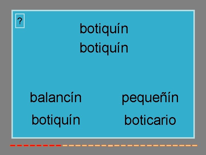 ? botiquín balancín pequeñín botiquín boticario 