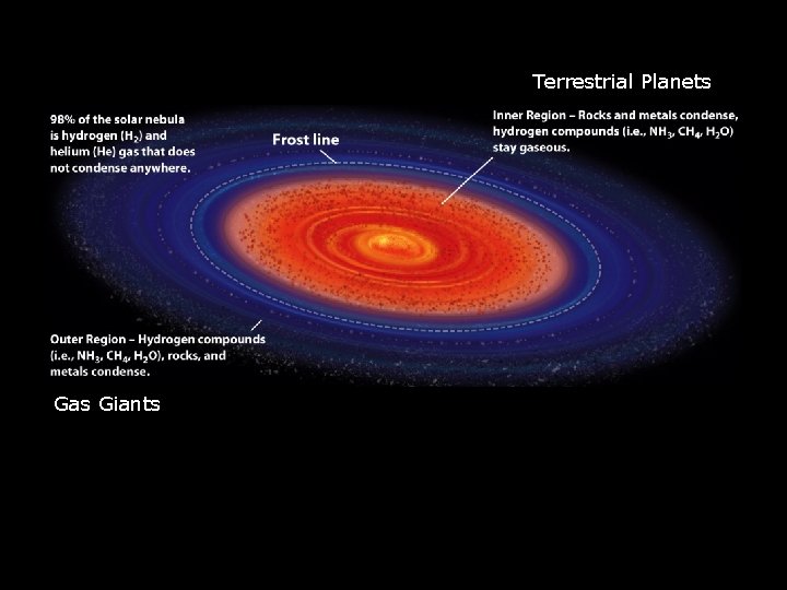 Terrestrial Planets Gas Giants 