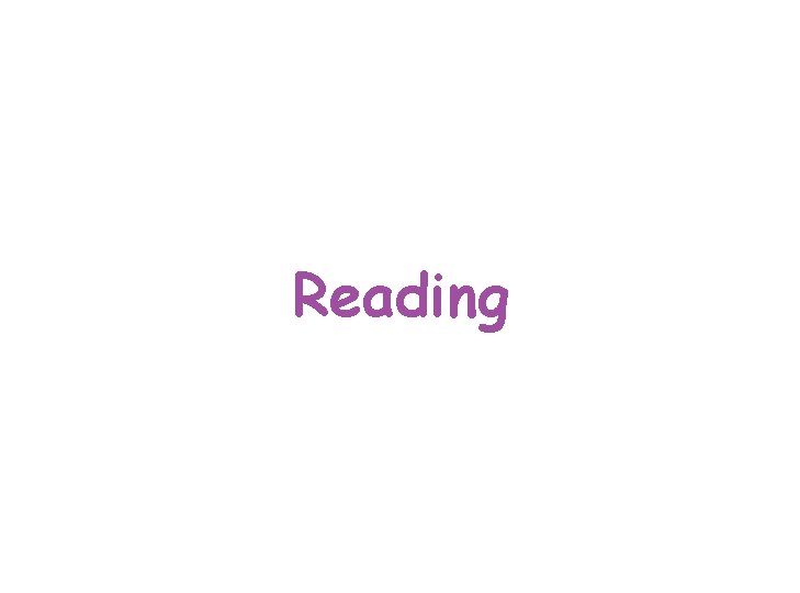Reading 