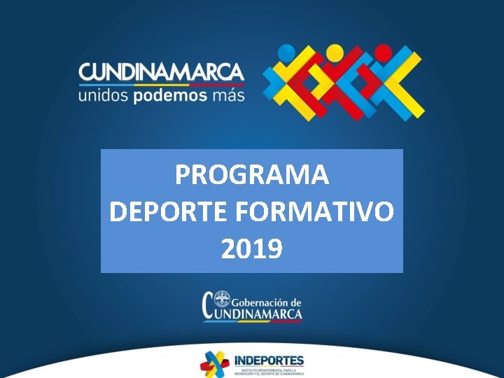 PROGRAMA DEPORTE FORMATIVO 2019 