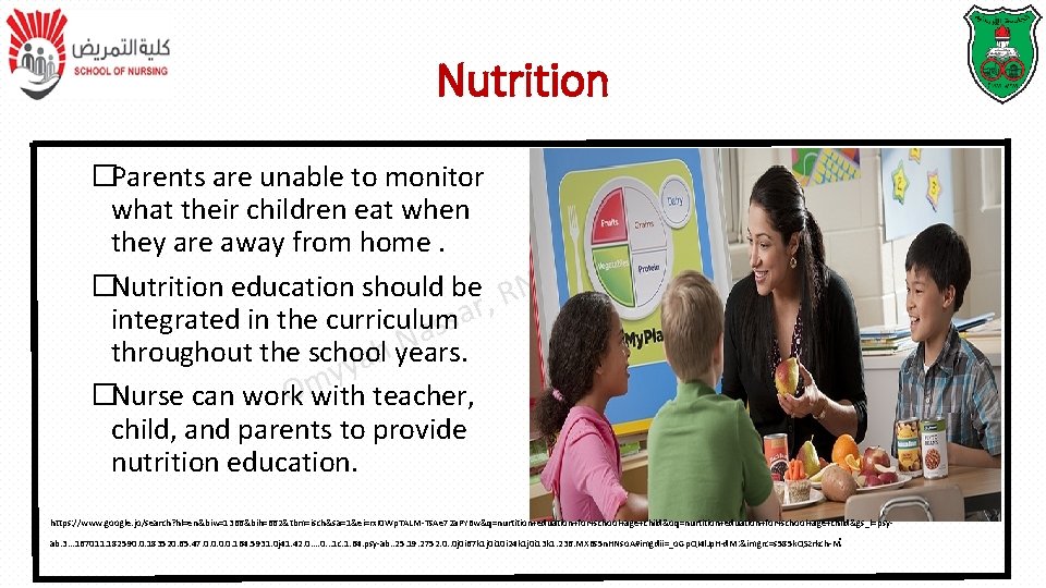 Nutrition �Parents are unable to monitor what their children eat when T P they Nutrition �Parents are unable to monitor what their children eat when T P they