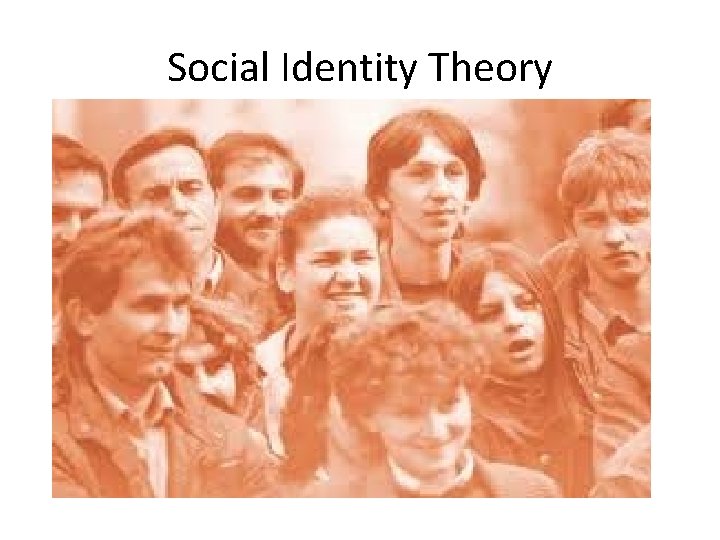 Social Identity Theory 