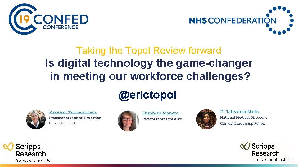 Taking the Topol Review forward Is digital technology the game-changer in meeting our workforce