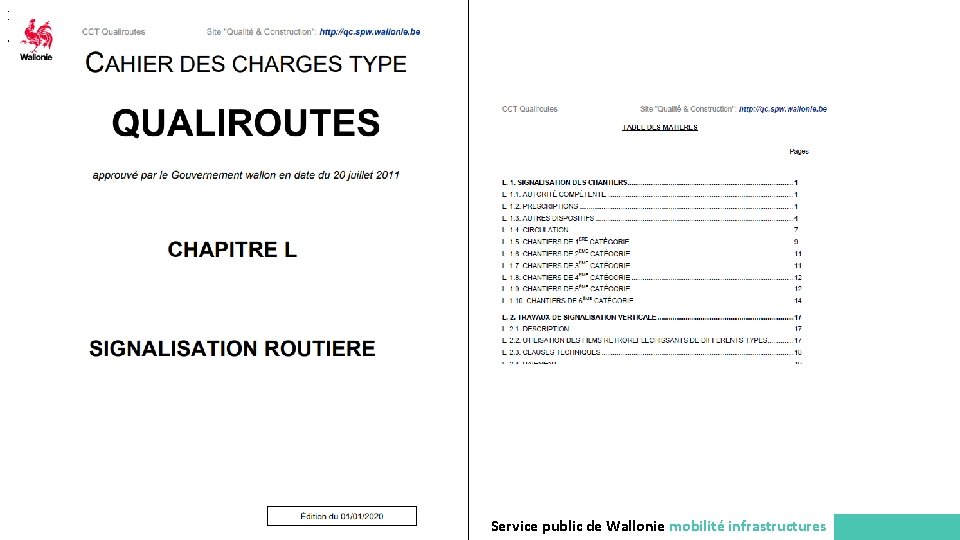 1 5 Service public de Wallonie mobilité infrastructures 